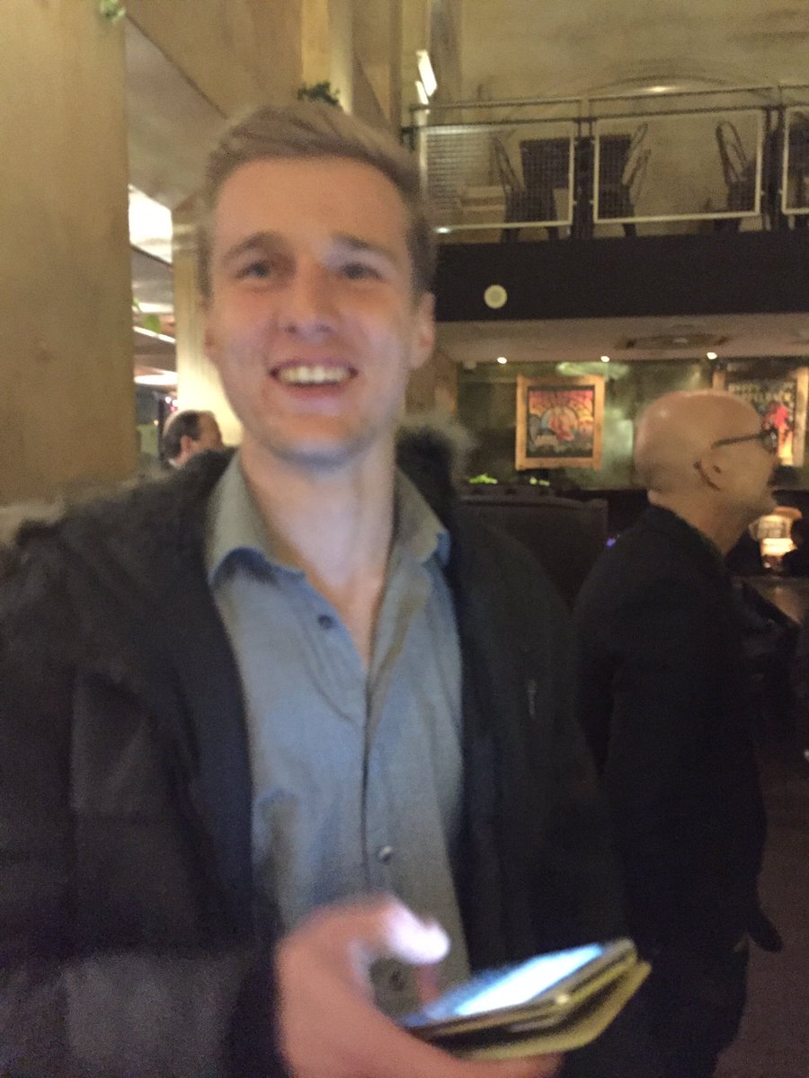Big_Jace's tweet photo. That moment you find out you're a Global Shaper. Happy for this guy! #teamnick @ARCADIS_GS https://t.co/dP8hrvE5oH