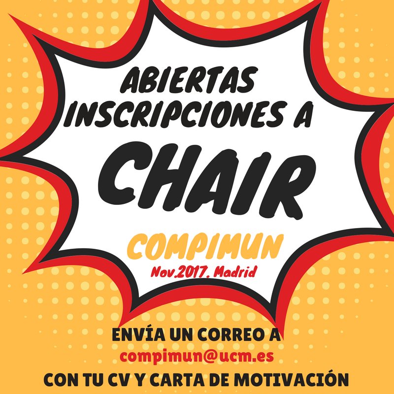 UCMMUN's tweet photo. Nosotras estamos ready, y vosotrxs? #Compimun https://t.co/y9uWUiBTwk
