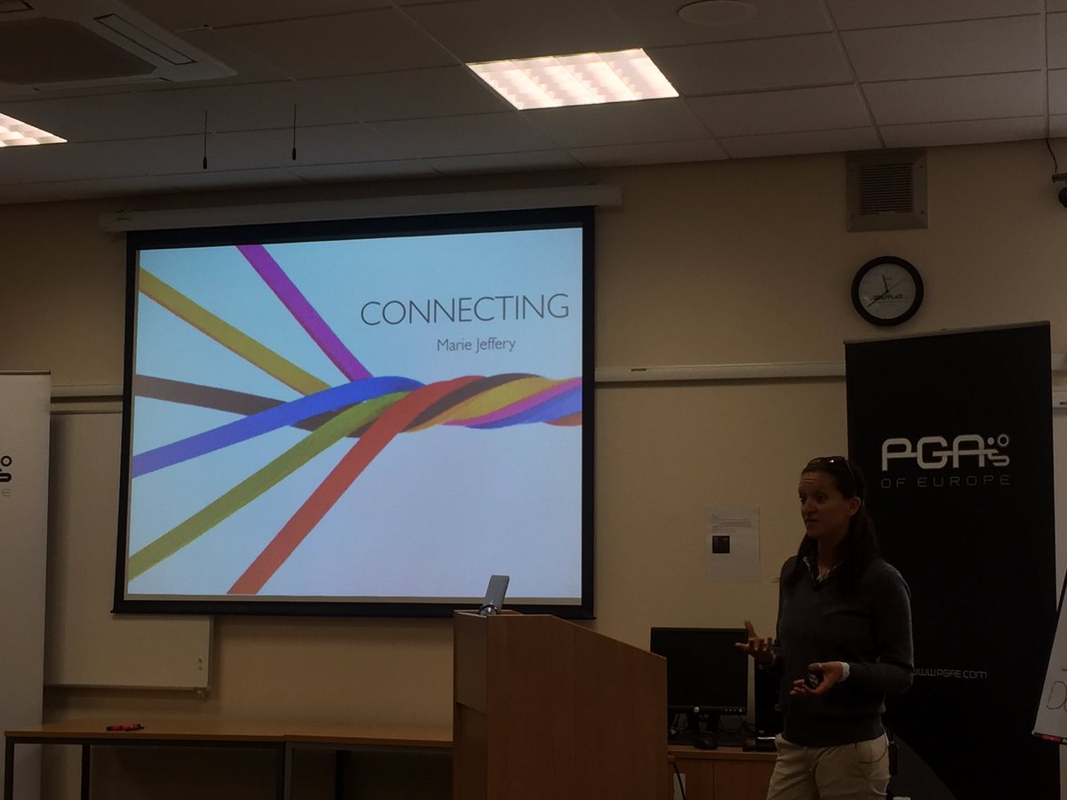 jrgolfcoaching's tweet photo. Session 3 "Connecting" by Marie Jeffery. #ASKWorkshops @pgasofeurope https://t.co/CRueheEkOz