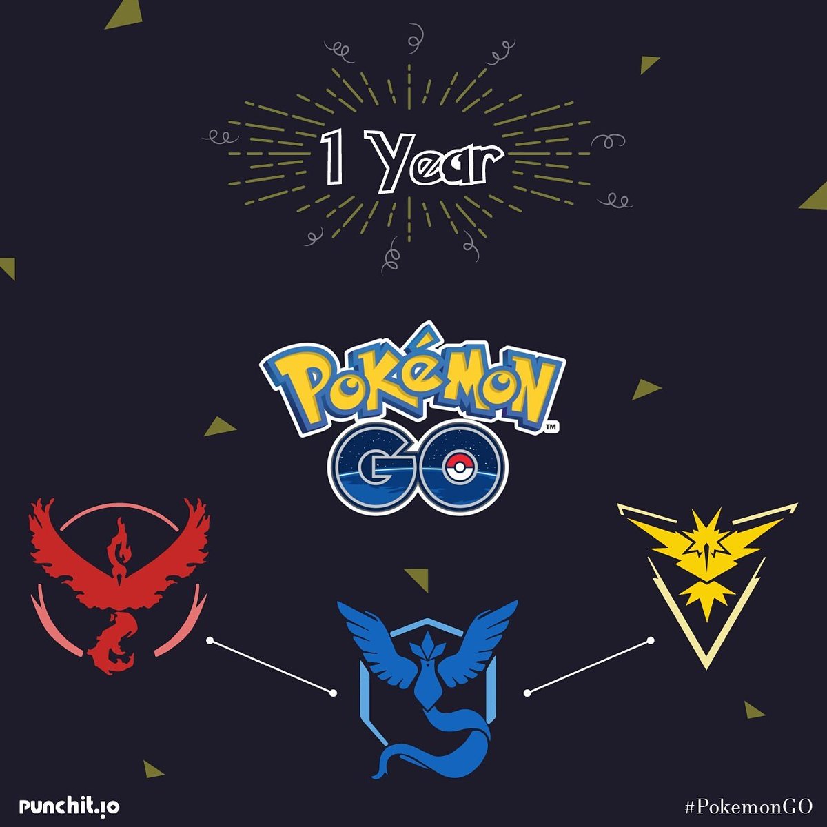 punchit2015's tweet photo. World's one of the biggest game changer "Pokemon GO" launched on this day of 2016
Download: https://t.co/bWkgaDzdy6
#PunchitWay #PokemonGO https://t.co/RHtDTEtCVz