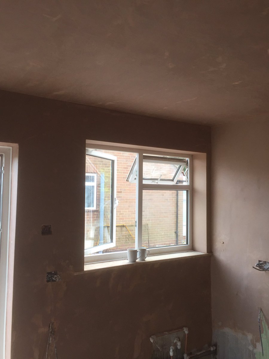 Ingrambms's tweet image. Overboarded ceiling and skimmed out kitchen #plastering #ipbservices