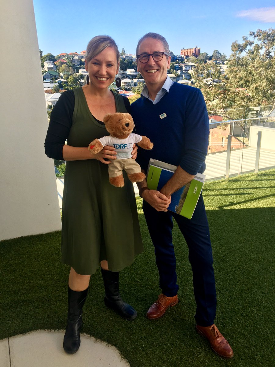 suzjculph's tweet photo. JDRF's Phil Hargrave-Smith meets Senator Larissa Water and give her a rufus bear. Nice pic Phil! https://t.co/KXmGsJ5xuO