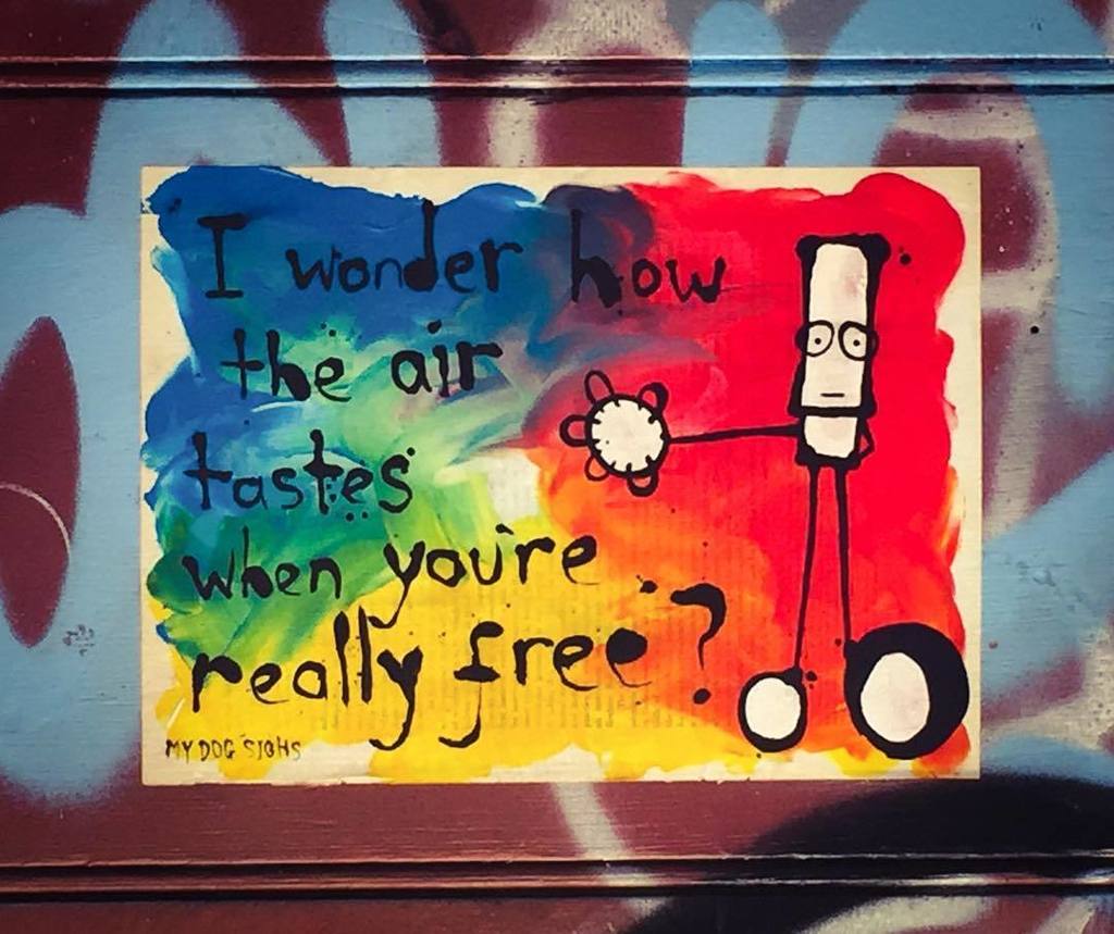 LondonArtCal's tweet photo. Another great little work by @mydogsighs on Jerome street 
#streetart #graffiti #streetartlondon #wallporn #urbana… https://t.co/ix7xA8LxfA https://t.co/KfVwNIAfJd
