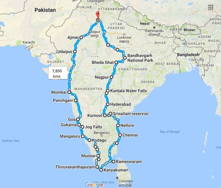 JstThinkinAloud's tweet photo. A road trip like none other concluded on the Amazing Amaze. 7800kms-12 days-12 states!
@HondaCarIndia #delhi2kanyakumari2delhi #travelbros https://t.co/W98xpSoS6h