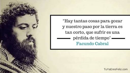 Tierradetrovas's tweet photo. “Hay tantas cosas para gozar y nuestro paso por la tierra es tan corto, que sufrir es una pérdida de tiempo.” #Poeima #Trova
―Facundo Cabral https://t.co/IxfXBSoZXc
