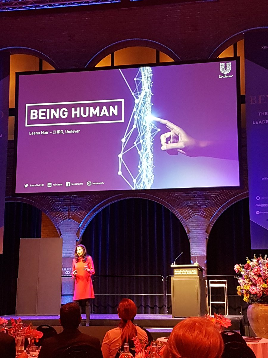 anna_reassume's tweet photo. Love that the 1st topic at @beyondhrforum is #beinghuman - by @LeenaNairHR https://t.co/lwlxdvRNFk