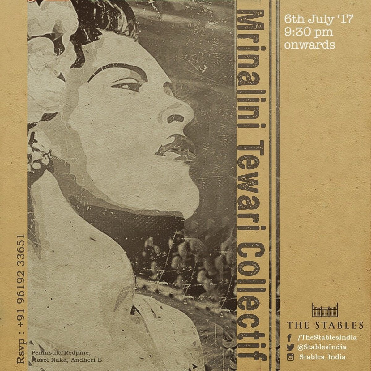 Thursday Tunes at The Stables tonight presents 'Mrinalini Tewari Collectif'!

Come over for an evening of #Jazz, #Country, #Pop, #LiveMusic!