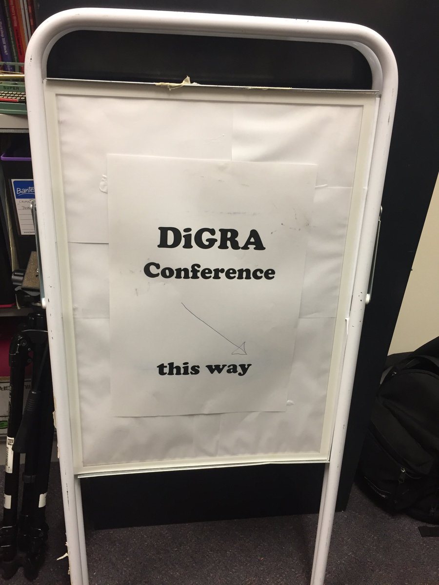 If anyone has seen a #Digra17 a-frame like this, its pair is very much missing it and would love to be reunited