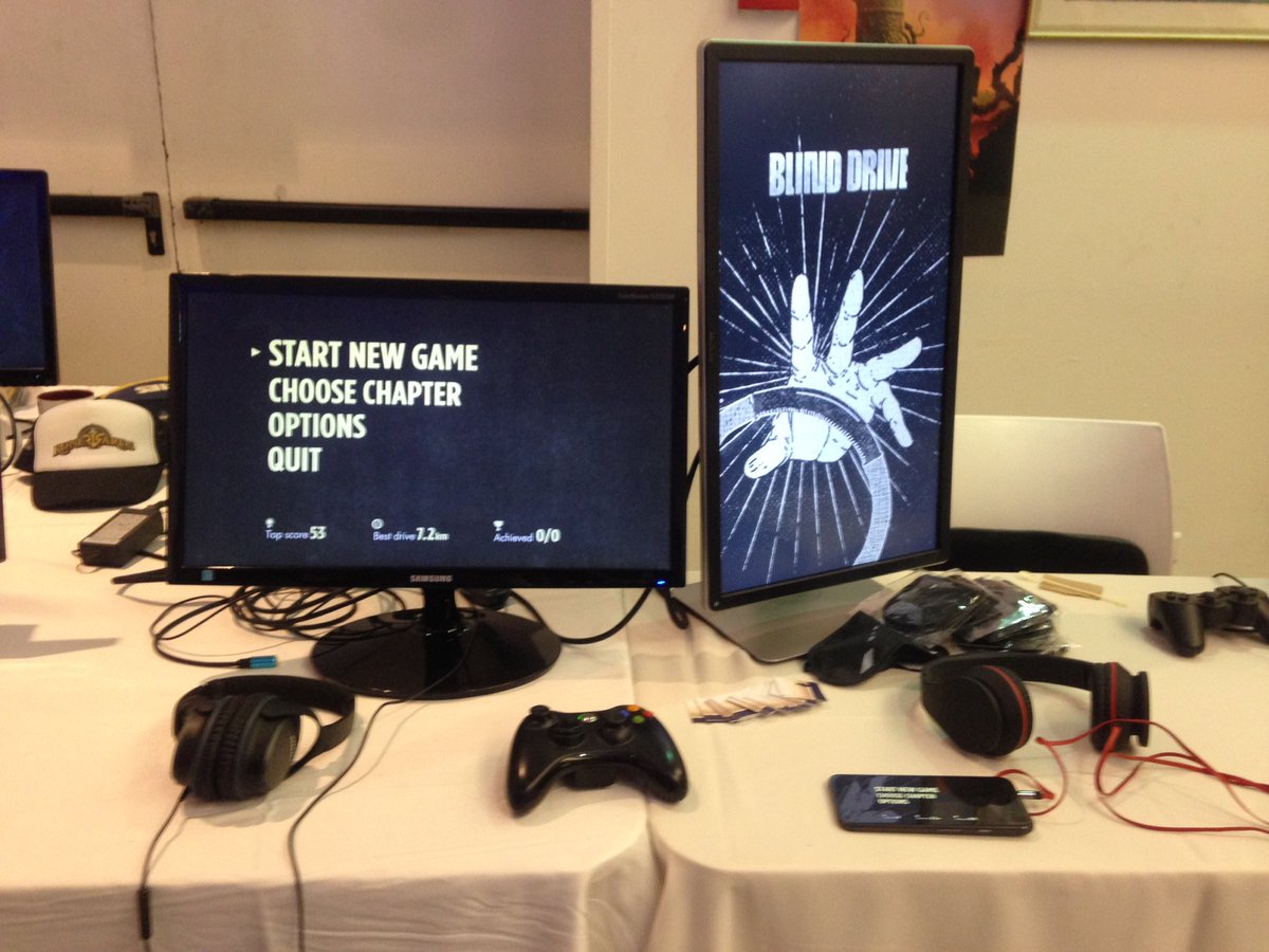 D. A. Terre (@tonicwoods) on Twitter photo Come play <a href="/BlindDriveGame/">Blind Drive</a> at GameIS Conference 2017! And bring us coffee if you do because we'll be here aaaaalll day Come play <a href="/BlindDriveGame/">Blind Drive</a> at GameIS Conference 2017! And bring us coffee if you do because we'll be here aaaaalll day