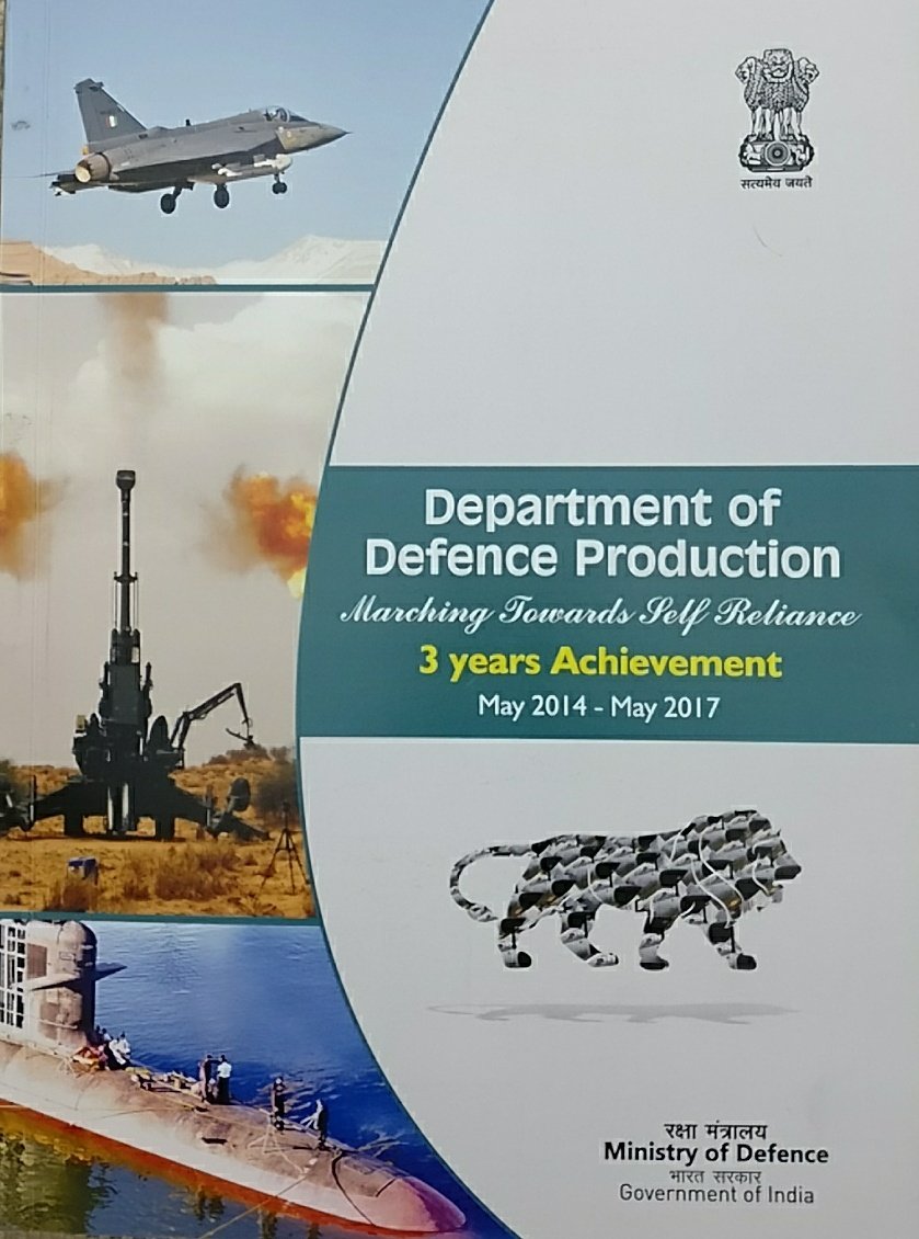 DepDefProdIndia's tweet photo. Booklet released today by Hon'ble Raksha Mantri. https://t.co/HCZhbXVt6M