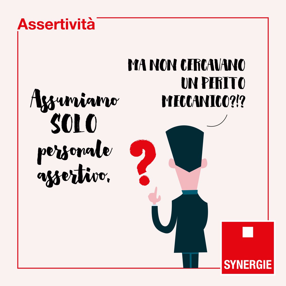 SynergieItalia's tweet photo. Soft Skill di Luglio: ASSERTIVITA' https://t.co/aWI0iWgzt8 #softskill #softskills #assertivita #luglio https://t.co/vuLn4FMPwx