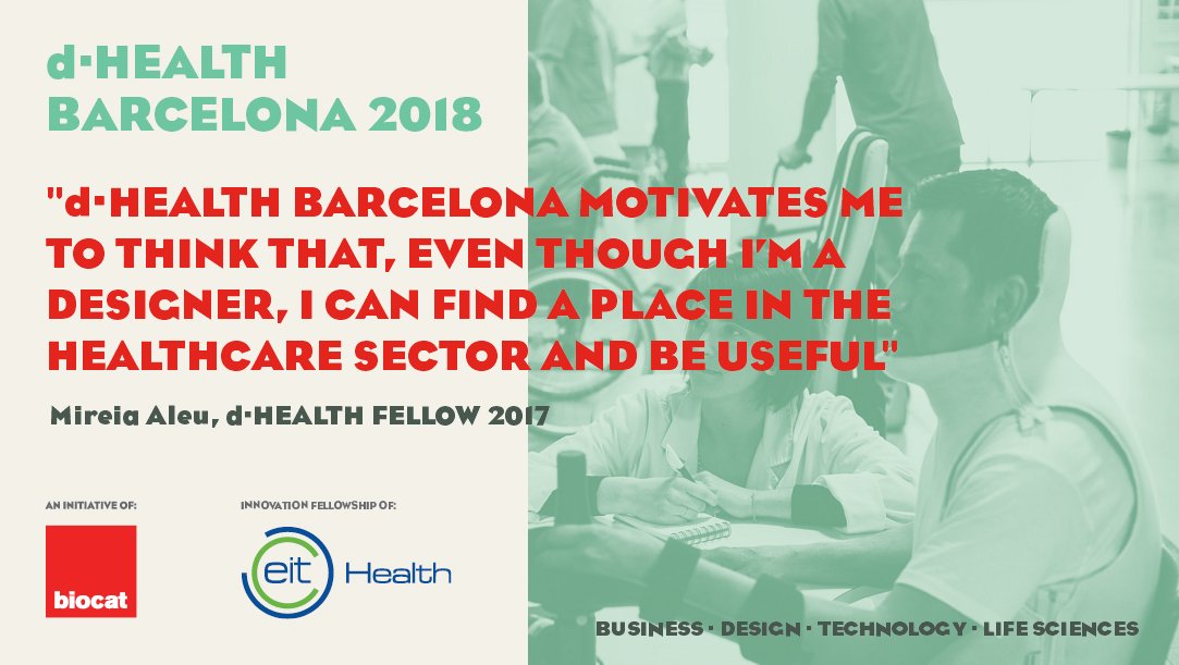moebiobarcelona's tweet photo. “We are 4 different minds but we work together to change patients’ lives” #dHEALTHBcn #NextHealthInnovators https://t.co/Ama8ipJJby https://t.co/bP2i3hoxeI