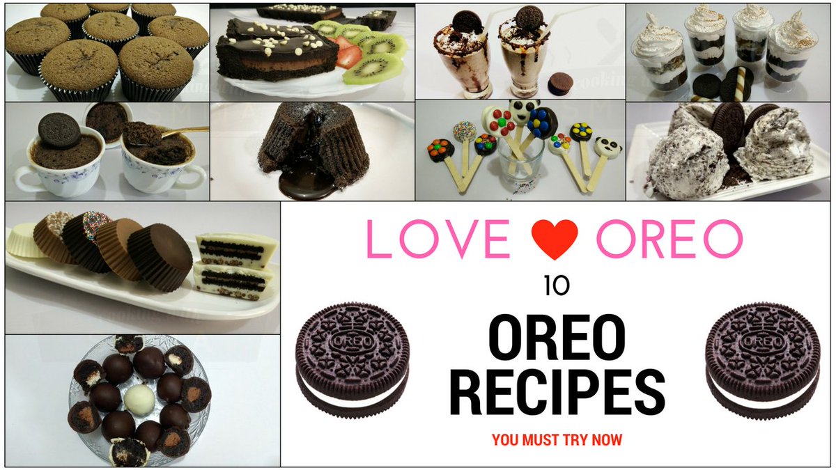 CookingwidSmita's tweet photo. 10 Oreo Recipes you MUST try
Click here for Playlist - https://t.co/Pkb9RnsWYE

#Oreo #cookies #oreocreation #recipes #dessert https://t.co/bpcEuP8DK5