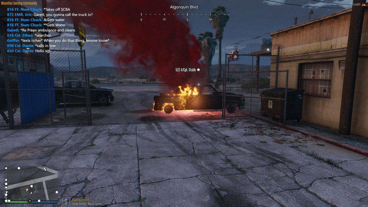 MG_Brock's tweet photo. Emergency services are busy around trying to locate a serial arsonist. @MountiesGaming @Noledad77 @MG_SAFE @MG_MikeB @Gavin287 https://t.co/UX4UOZEt6Y