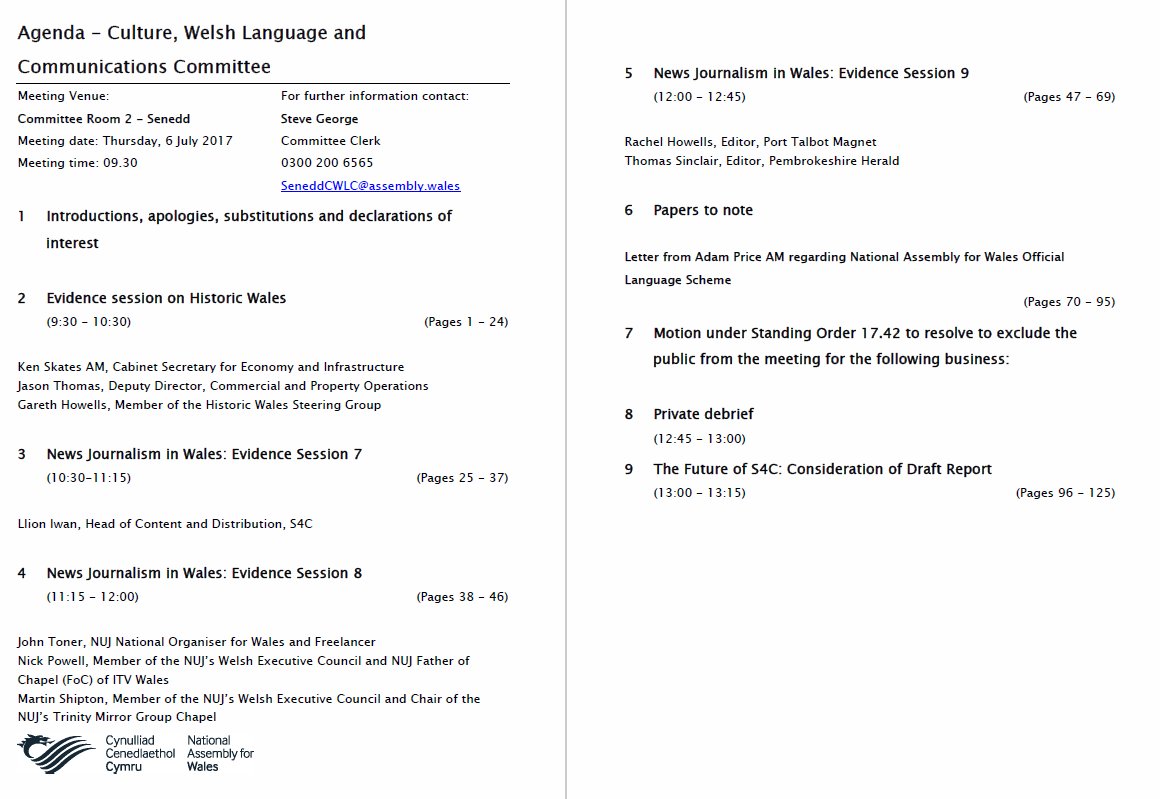 SeneddCultureIR's tweet photo. Watch today’s meeting starting at 09.30 https://t.co/JhvOfq1dsC
@wgcs_economy @WelshGovernment
@S4C
@NUjournalism
@LNPTMagNet @PembsHerald https://t.co/TUY3Exjmw0