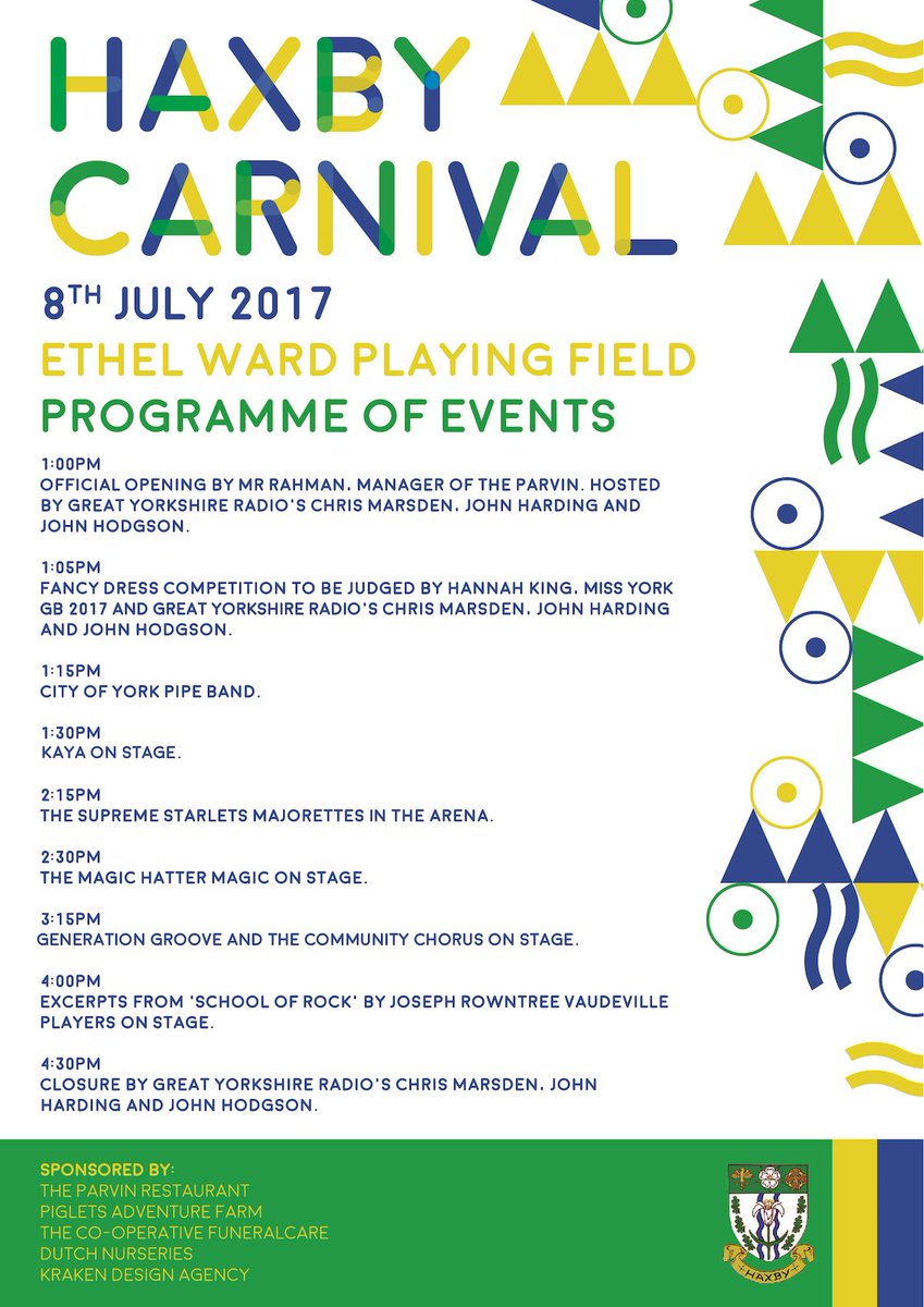 Haxby Carnival is this Saturday !