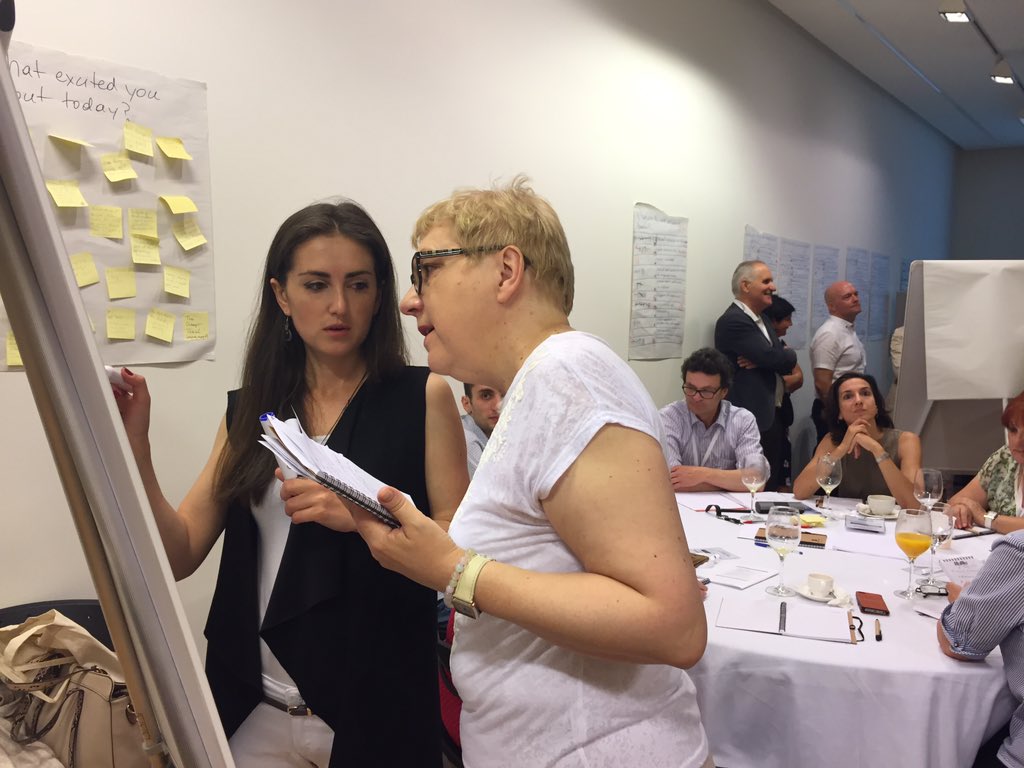 ilonadkish's tweet photo. Hard at work! @LibrariesEU @IFLA #iflaglobalvision https://t.co/BiFNgqPc9s