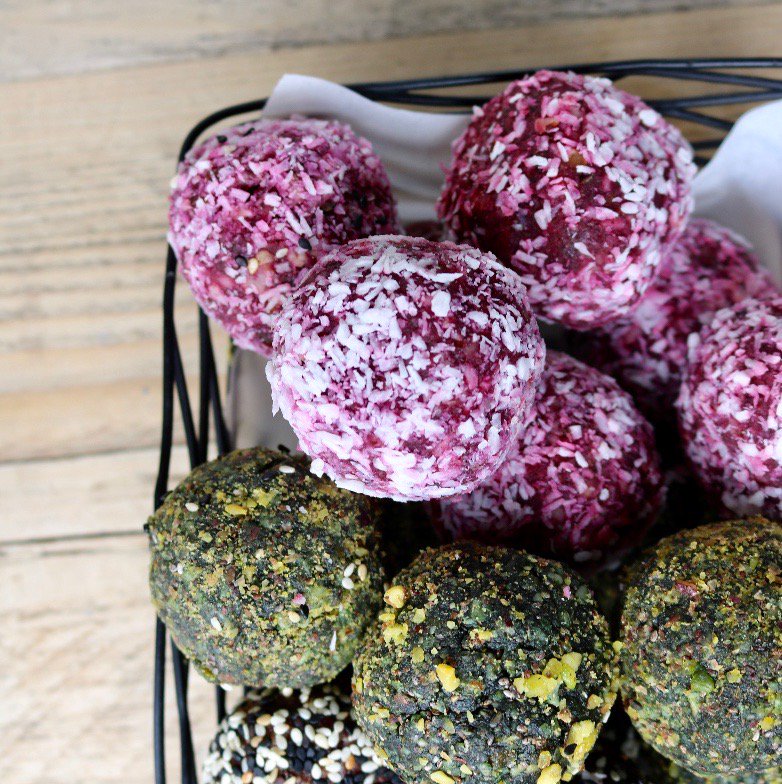 attendant_uk's tweet photo. Coconut &amp; #beetroot; #chocolate &amp; cranberry; or apricot &amp; #spirulina - whichever you go for our #energyballs will make you feel #FunkyFresh https://t.co/R5Hez21bqJ