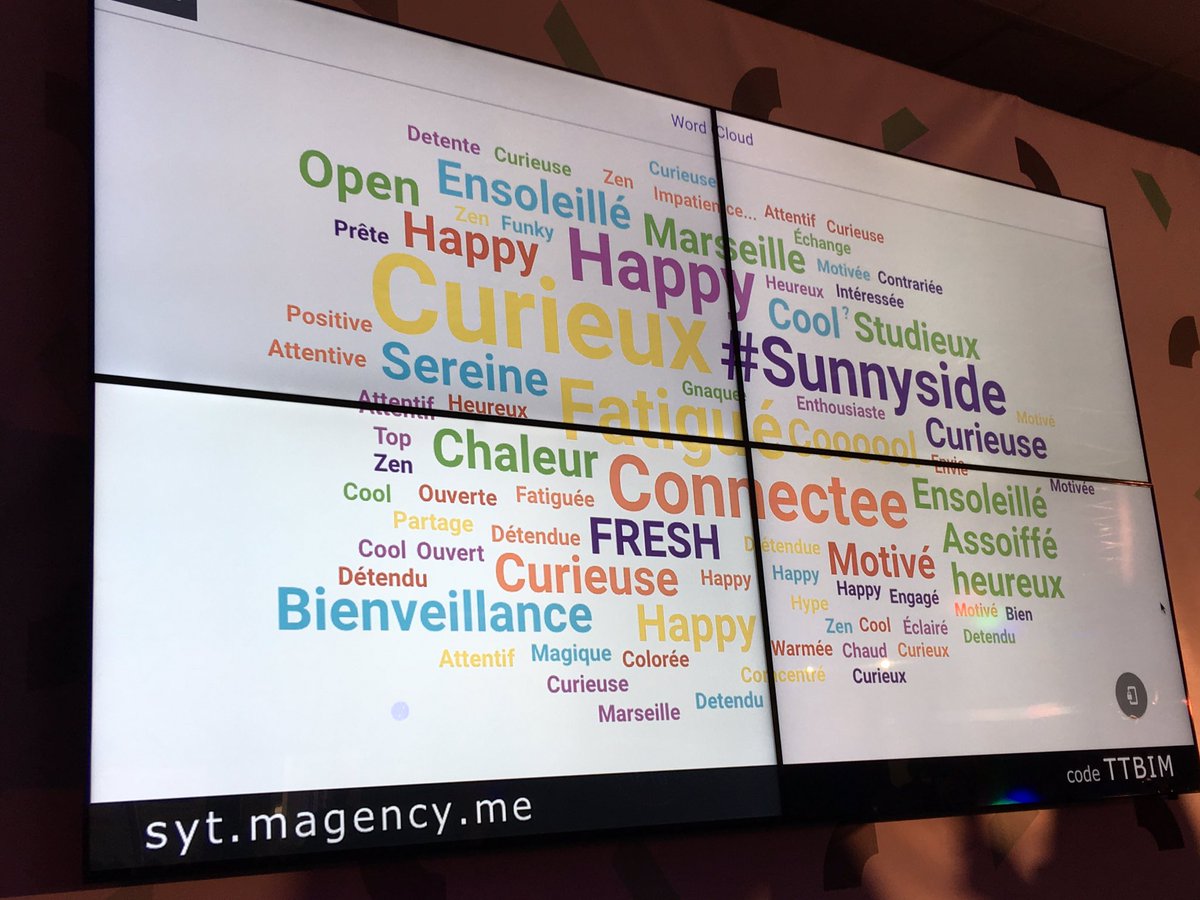 juliencarlier's tweet photo. Le #SYTMarseille en mode miss météo 😎(météo intérieure personnelle) https://t.co/LMefS9U14V