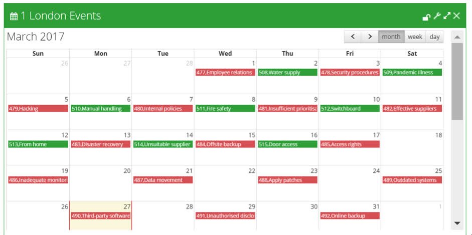 GDandDServices's tweet photo. Our Mitigate #Risk #Register allows you to create your own calendars with email #alerts when jobs need to be done.
 https://t.co/NQitbZalHc https://t.co/aXsn9IaOCW