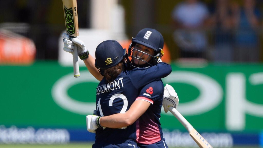 WomenEngland's tweet photo. England Women beat South Africa Women by 68 runs ... #ENGvSA #WWC2017 https://t.co/FLv8btJe4P