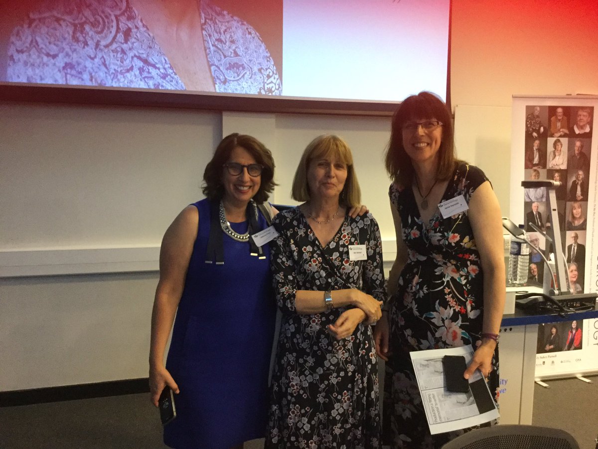 rosenfeld_dana's tweet photo. Mim Bernard, Jackie Reynolds, and Deb Price at the launch of Ageing of Brit gero, #BSG17 @KCAR_ageing https://t.co/BXrWXHeUzs