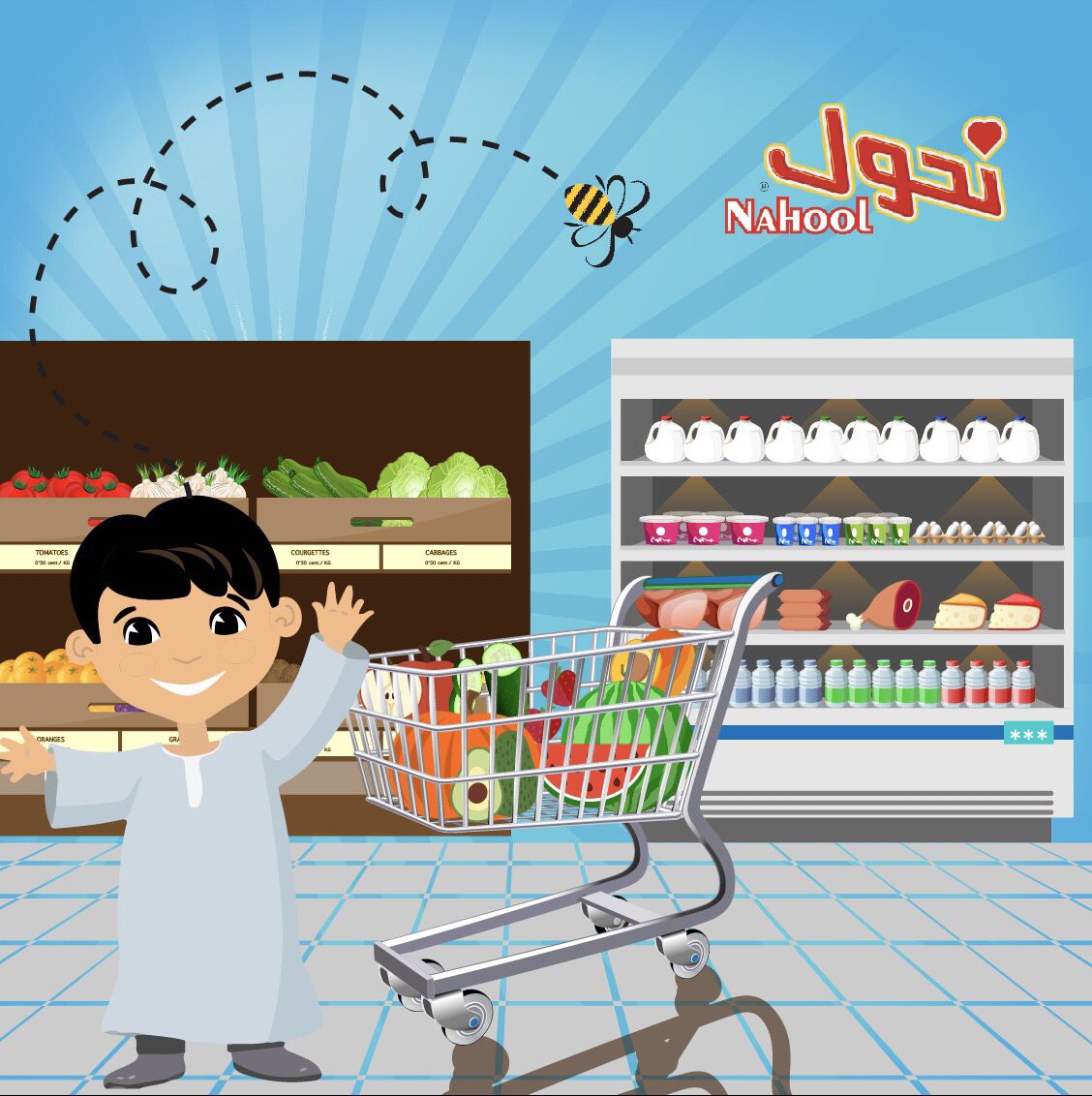 nahoolarabia's tweet photo. #هل_تعلم أن النحل يُلقح ثلث ما نأكله ويلعب دوراً مهما في الحفاظ على النظم البيئية على كوكب الأرض
🐝🍒🐝🍉🐝🍇🐝🍓🐝🥑🐝 https://t.co/seTtZULLB4
