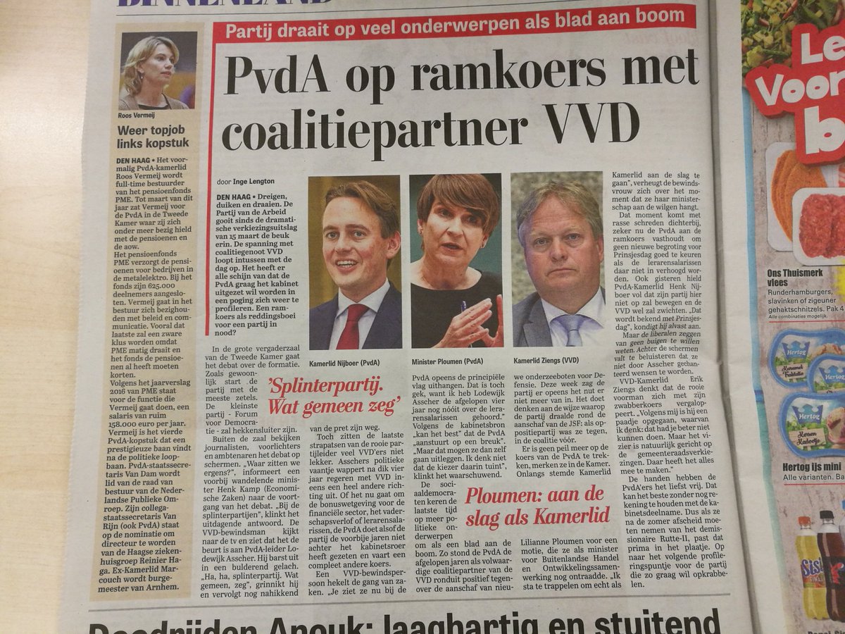 "Het is natuurlijk een groot compilent als de <a href="/telegraaf/">De Telegraaf</a> ons als grootste probleem van Nederland ziet" aldus <a href="/LodewijkA/">Lodewijk Asscher</a>