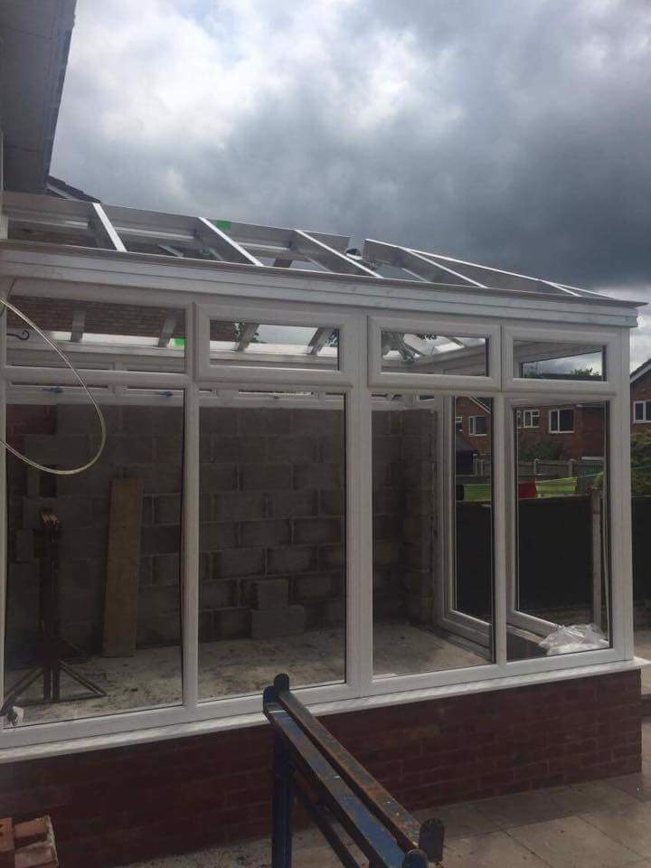 GwydyrWindows's tweet photo. Edwardian conservatory in white UPV-C with Equinox slate effect Roof 😊 xx https://t.co/QdA2vNBlTL