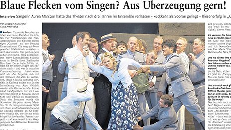 theaterkoblenz's tweet photo. Ein sehr persönliches Gespräch in der @RheinZeitung mit Aurea Marston über "Carmen" und Rollen in dieser Spielzeit.
 https://t.co/KkUB7tpnGd https://t.co/5ZtnQeUEI8