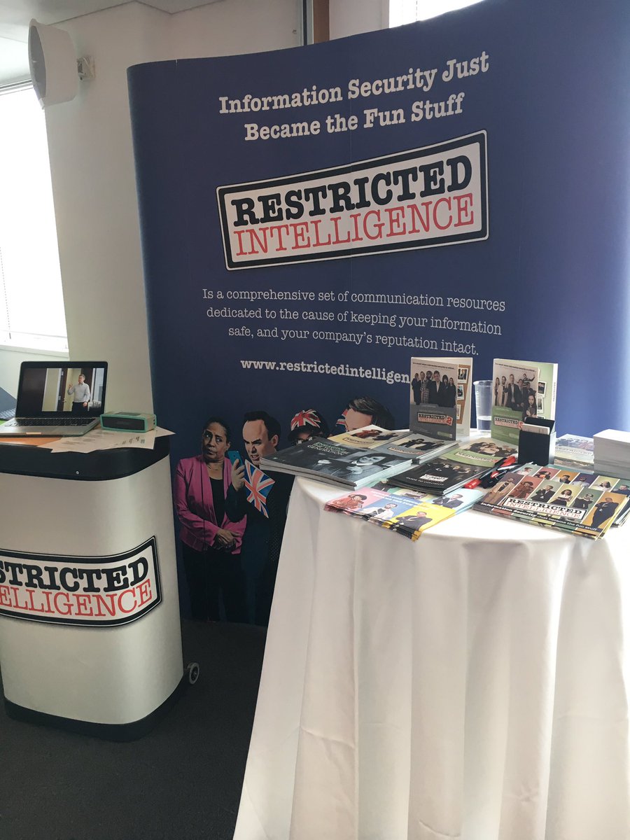 RestrictIntel's tweet photo. All set up and ready to go @RANTEvents #RestrictedIntelligence https://t.co/InpnTlijaU