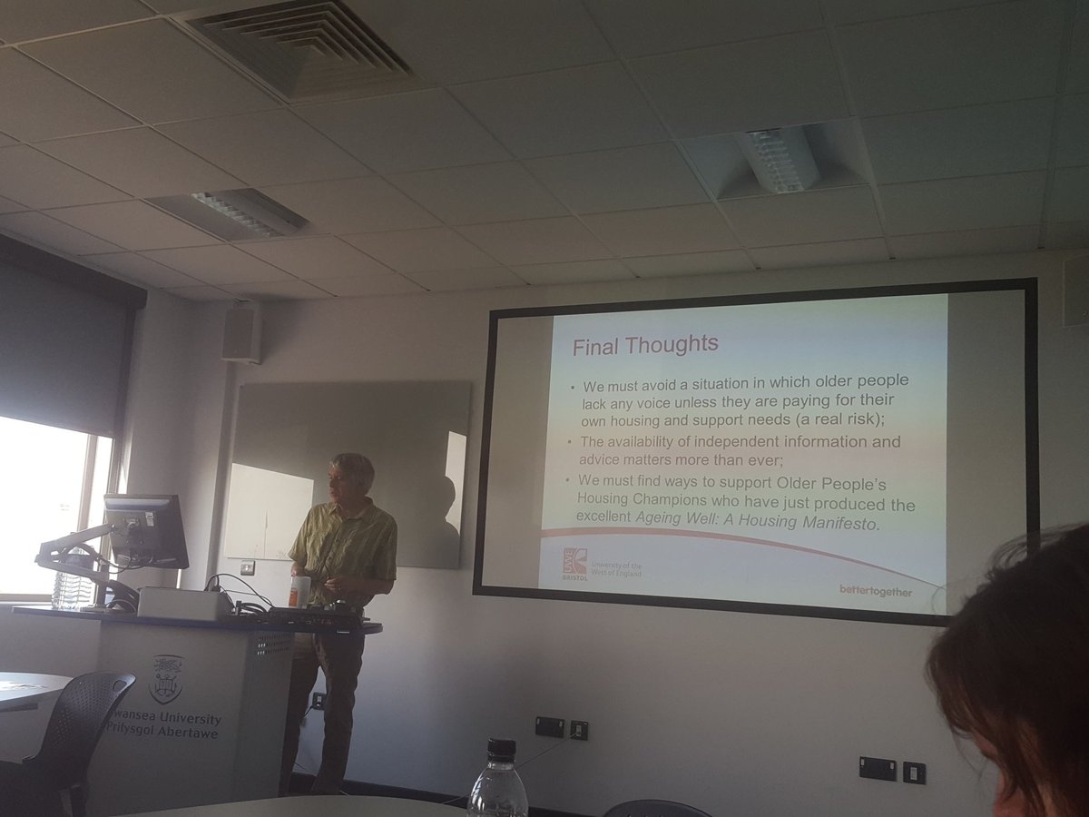 ECHOproject123's tweet photo. 'We must avoid a situation in which older people lack any voice unless they are paying for their own ... needs'. @BSGSwansea2017 https://t.co/zy7ZkbJDCw