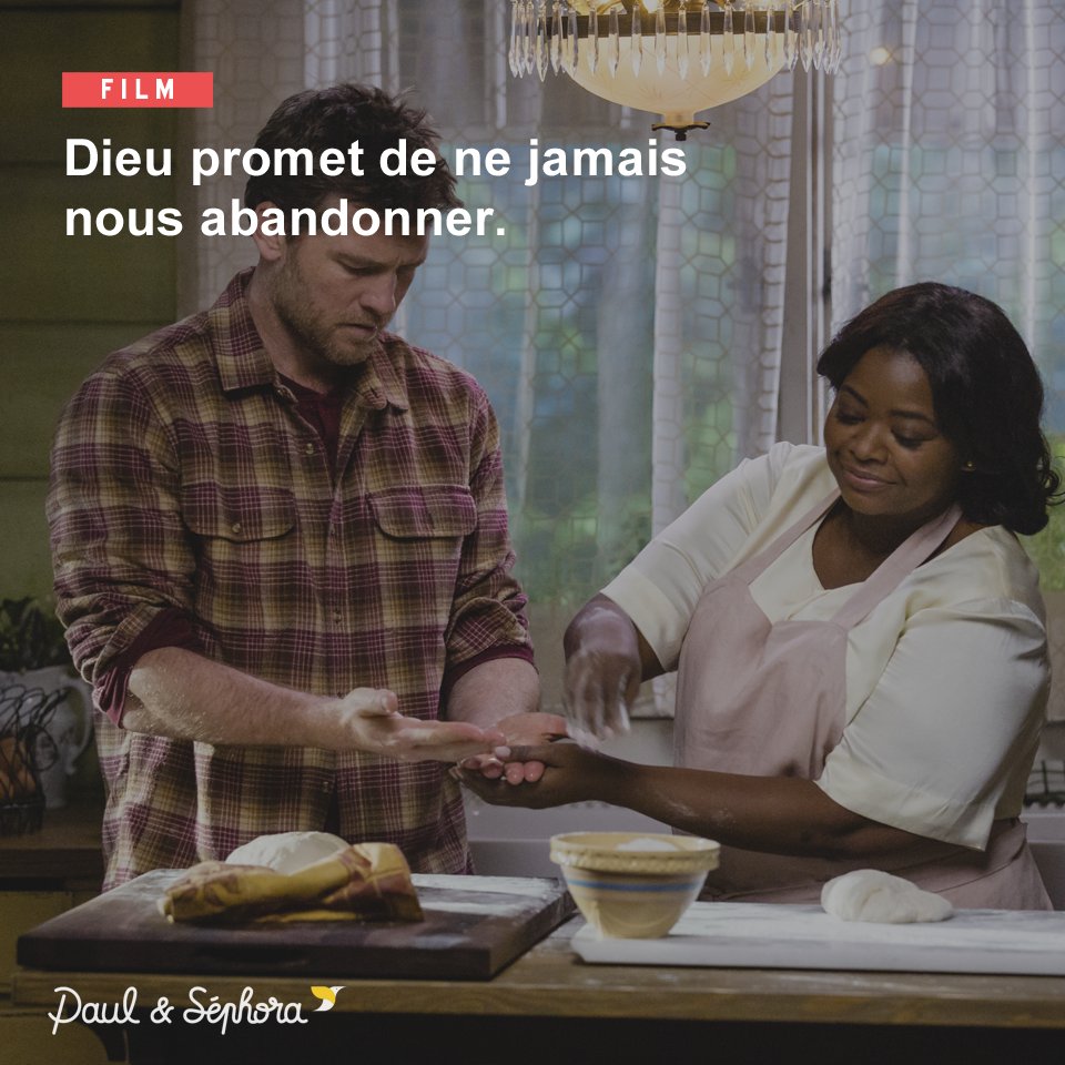 PaulSephora's tweet photo. Ce que l'on apprend du film "La Cabane": #1 Dieu promet de ne jamais nous abandonner ! Lire l'article >> https://t.co/XZGB19Qkp6 https://t.co/5v4npG0Lz9
