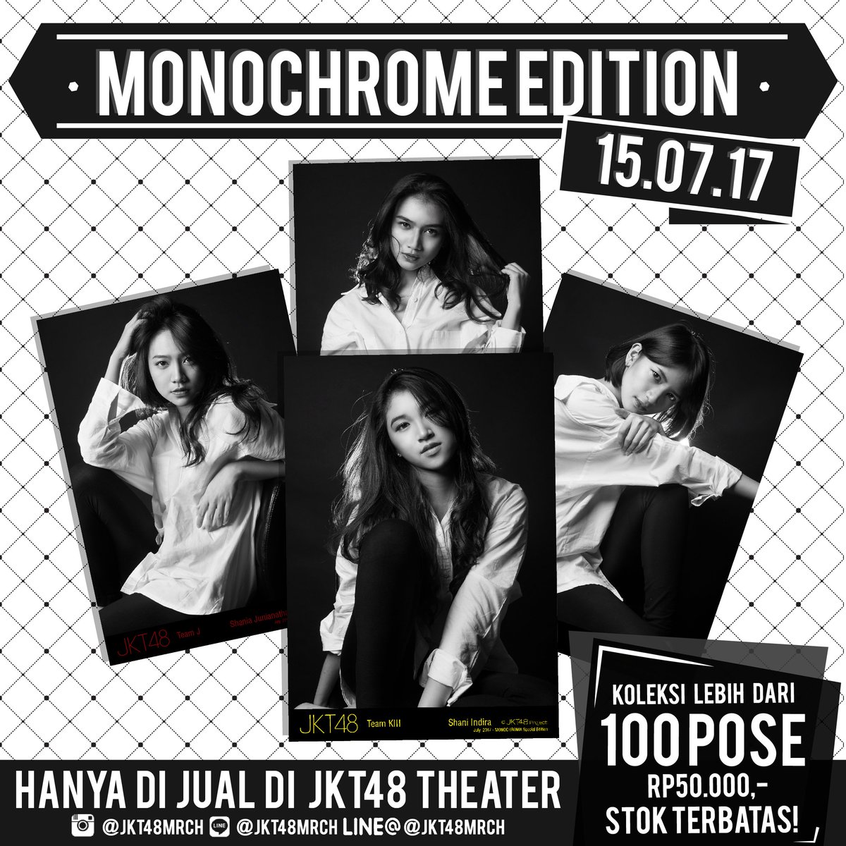 officialJKT48's tweet photo. [INFO] Photopack Edisi Monochrome:
https://t.co/WXwq4Tcs0g https://t.co/3BKA2OdDOo