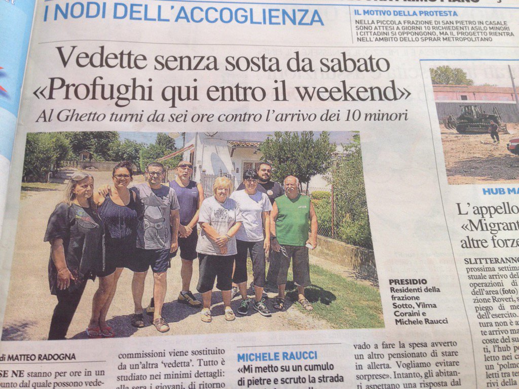 "Vedette senza sosta", "turni da sei ore"... Per fermare l'arrivo di 10 minori. 

#italianibravagente

(via <a href="/jouissance17/">Major Tom</a>)