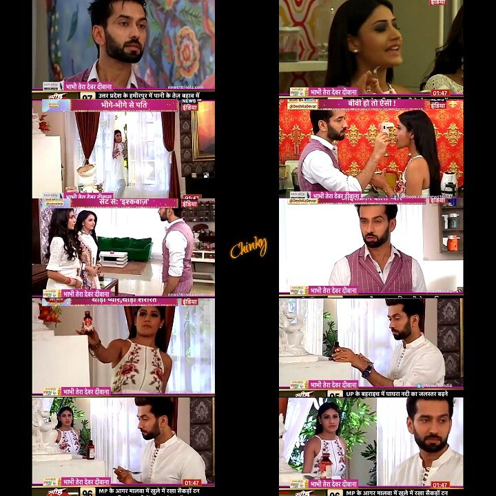 Choudharychinky's tweet photo. When Shivaay goes for a bath, Ani keeps medicine for him!Shiv takes it! 😉 Babies are so caring! 😍😍 #Ishqbaaaz #Upcmg https://t.co/CW8KNMs9sW