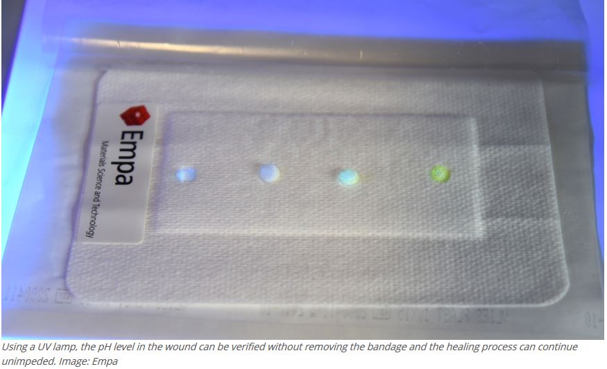 Das Empa, ETH Zürich, CSEM und Unispital Zürich entwickeln ein Pflaster, das den Stand des Wundheilprozesses misst. bit.ly/2uJ4X3T