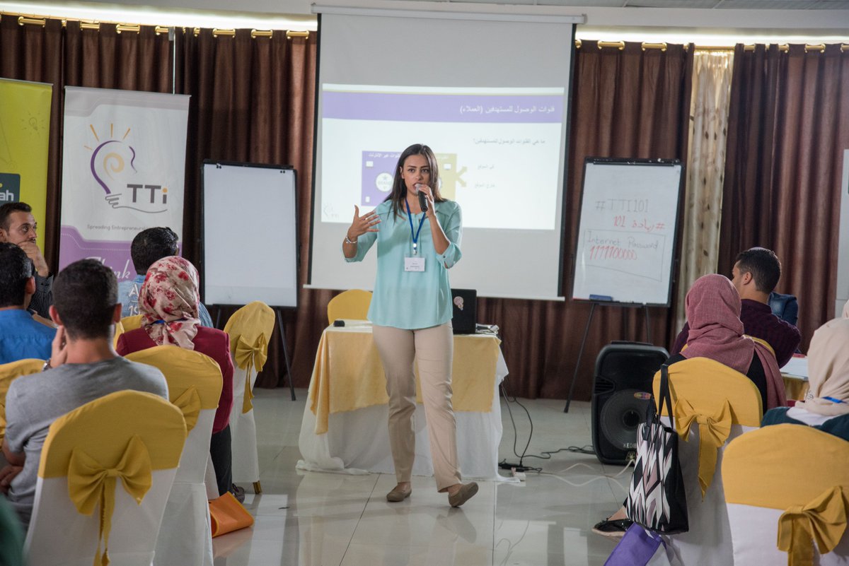 TTInnovation's tweet photo. "#Entrepreneurship 101" training (20th Edition).
#Jo #InnovativeJo #SheInnovate #02Incubator #TTI101 #Irbid https://t.co/mZ8qximOKw