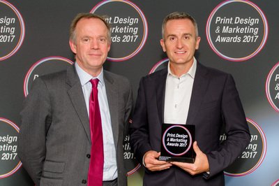 gtms's tweet photo. MD Dom Short of @gtms collecting our award for Wide and Superwide format printer for @Casper pop up shop.#awards  #pdm_awards  #eventprofs https://t.co/NDBsF3eYy0