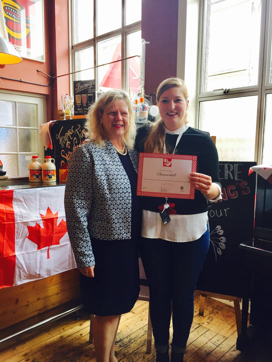 thelistmagazine's tweet photo. Congrats to @Summerhallery who have won the #projectmoose150 award for holding the best #CanadaDay party, presented by @JaniceCharette https://t.co/K9tKGli63T