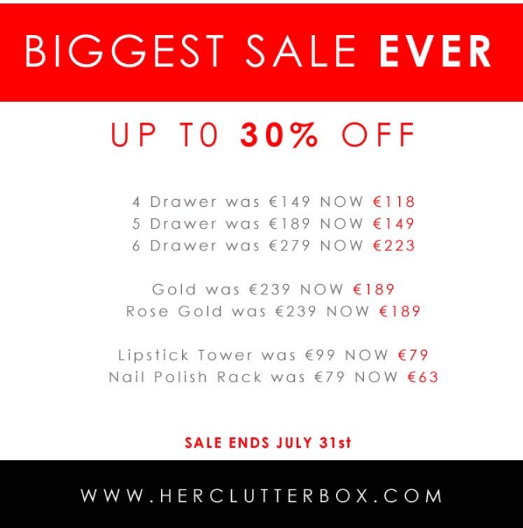 herclutterbox's tweet image. Sale ends soon ladies #herclutterbox #sale
