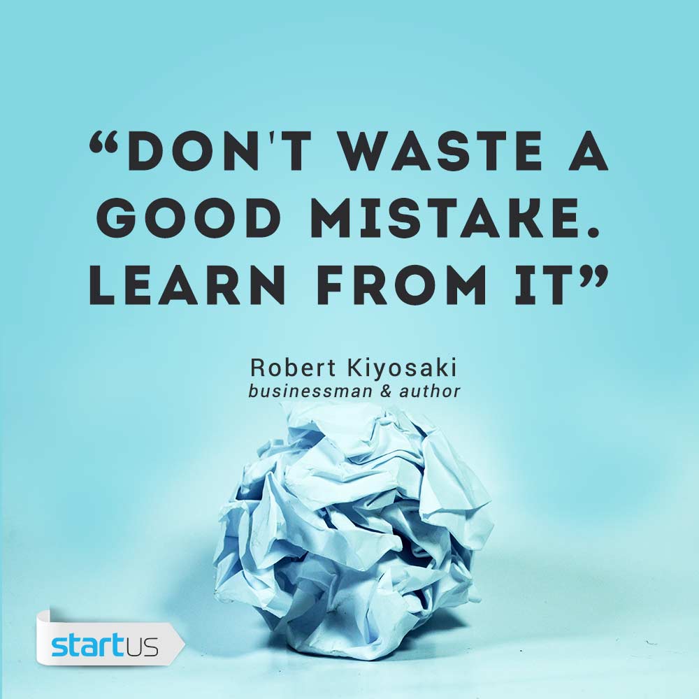 StartUsMag's tweet photo. Learn from your mistakes, always! #inspiration #startup #Entrepreneur  #quote https://t.co/liNoDls1HV