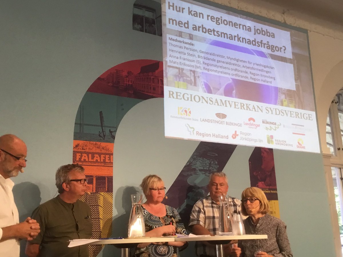 Vi i de Sydsvenska regionerna vill ta större ansvar f arbetsmarknadsfrågor! Bättre anpassning t olika utmaningar. <a href="/hallandvaxer/">Halland växer</a> #Almedalen