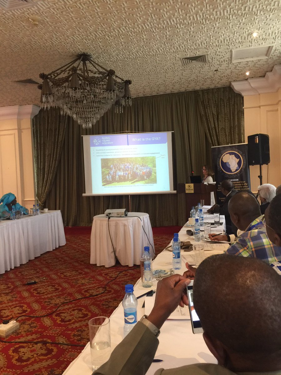 Marie Neumann <a href="/GlobalYAcademy/">GYA on BlueSky @globalyacademy.bsky.social</a> presents about Engaging early-career researchers in Africa as part of the Global state of Young Scientists