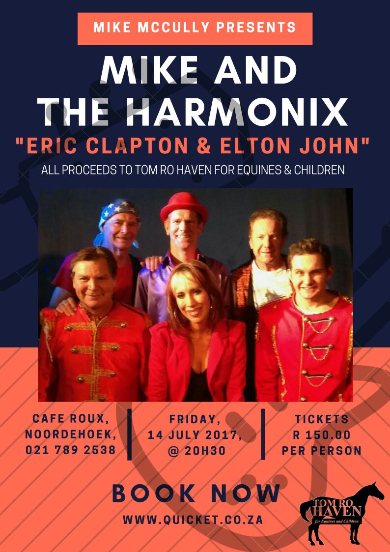 TomRoHaven's tweet photo. FUNDRAISER. Catch Mike and the Harmonix LIVE at @caferoux on the 15th July. Book TODAY https://t.co/VO3GiY5RBf #proceedsraisedcometothehaven https://t.co/KFZzWxiSNm