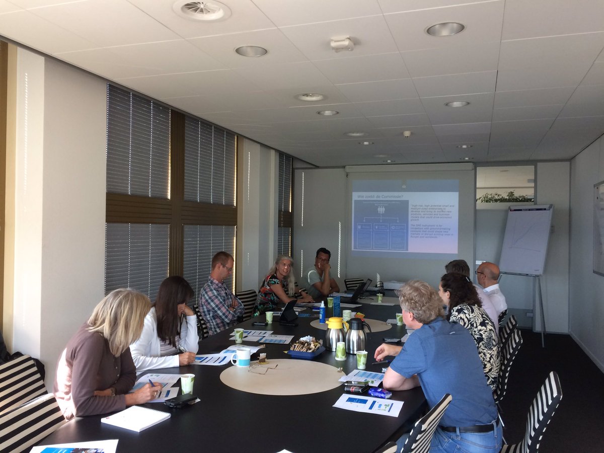 EENnl's tweet photo. Training @RVO_Innovatie on #H2020SME, Fast Track to Innovation, #Eurostars and future EU work programme #impactiskey https://t.co/7ISzhdbKRm
