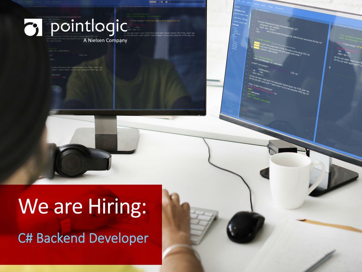 Pointlogic's tweet photo. We have a new cool opportunity: C# #BackendDeveloper (medior / senior). Are you up for the challenge?  https://t.co/0D5nXoJzNN https://t.co/8GzkCD07aD