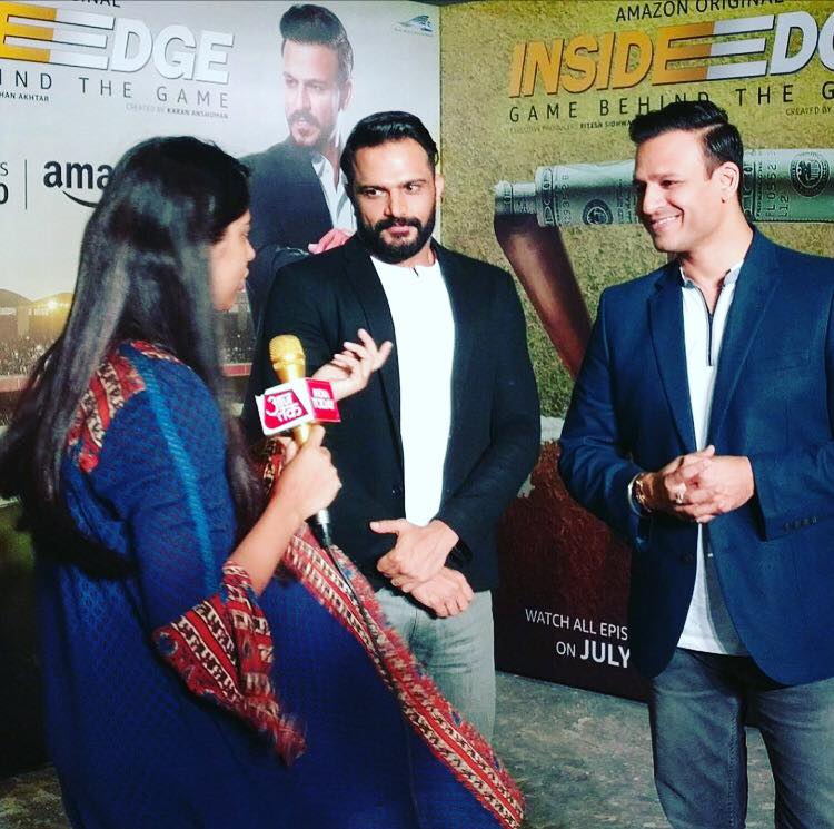 GiantRobotEnt's tweet photo. #InsideEdge Promotions - @RichaChadha_ @vivek_oberoi @jitin0804 @InsideEdgeAMZN @excelmovies
Streaming from 10th July only on @AmazonVideoIN https://t.co/kQfUqrv7F1