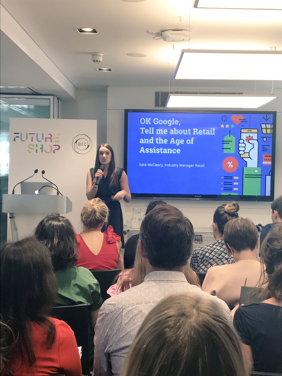 Kate McCleery from <a href="/Google/">Google</a> is with us today to talk about "The age of assistance" #futureshop <a href="/Arc_London/">Arc London</a>
