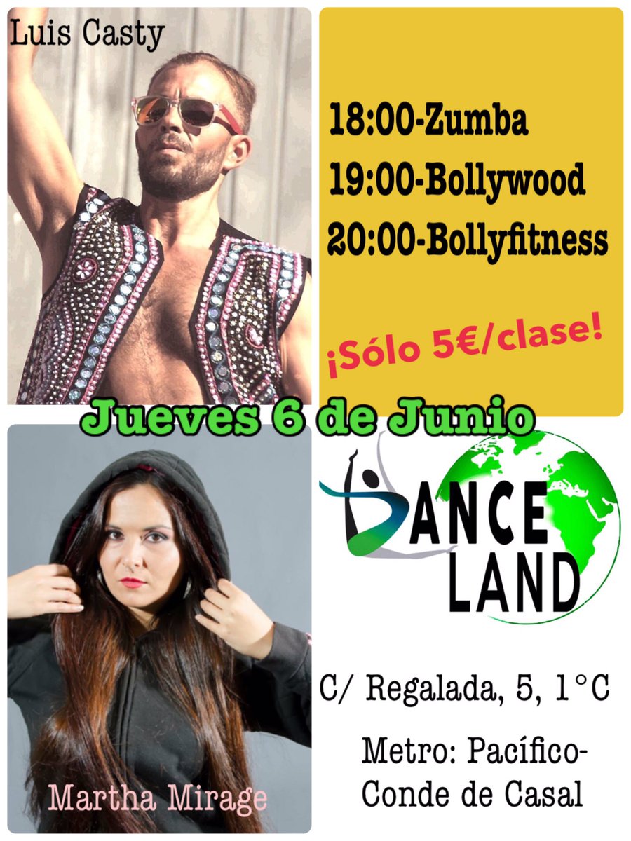 danceland_mad's tweet photo. #zumbamadrid #bollyfitness #Bollywood #retiro #pacífico #condedecasal https://t.co/8c8L7jfEZL